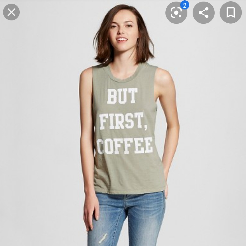 "But First, Coffee" Tank